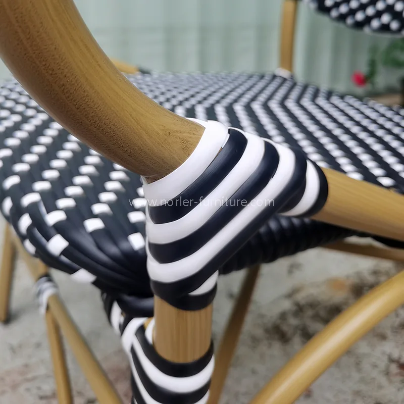 Müasir suya davamlı davamlı alüminium pe rattan yemək dəsti