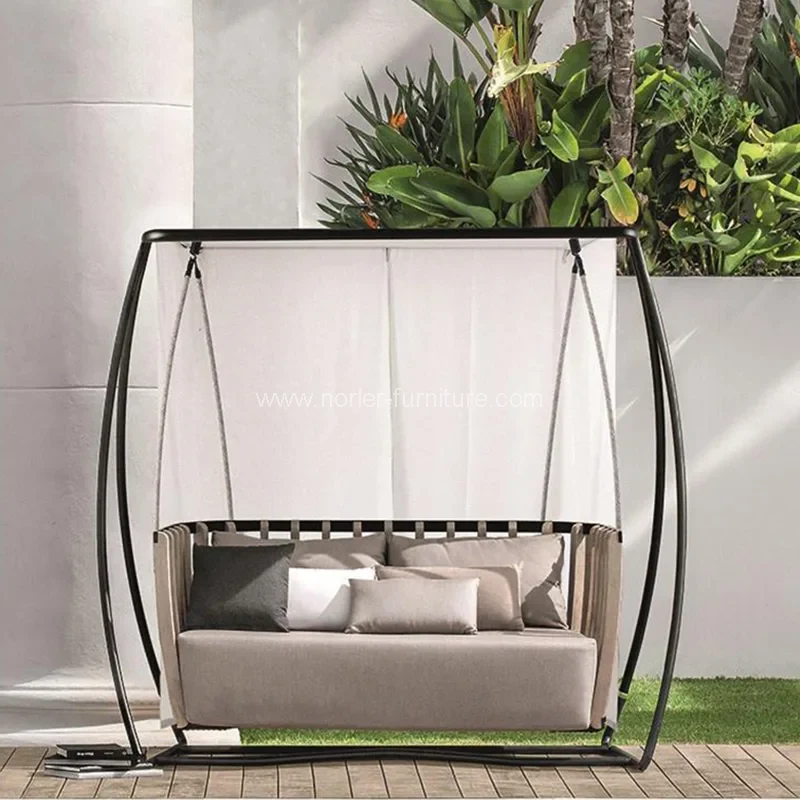 Açıq Alüminium Çərçivə İpi Adumbrate Swing Kürsü