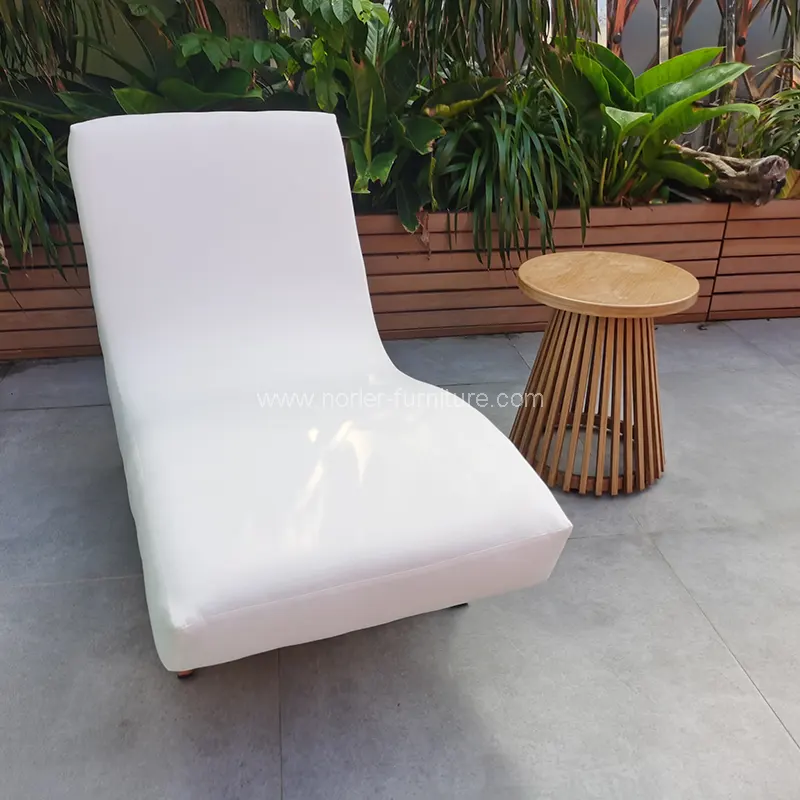 Açıq Alüminium Çərçivə Yumruğu Parça Sun Lounger