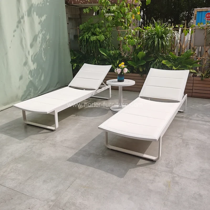 Açıq mebel Alüminium Sun Lounger