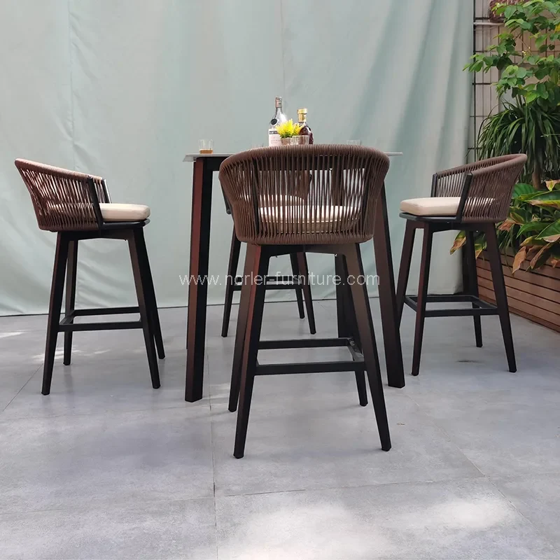 Açıq mebel Patio Otel çimərlik çubuğu dəsti