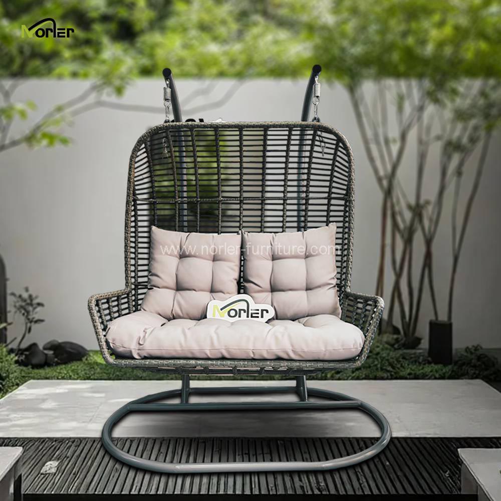 Açıq mebel PE Rattan asılmış stul