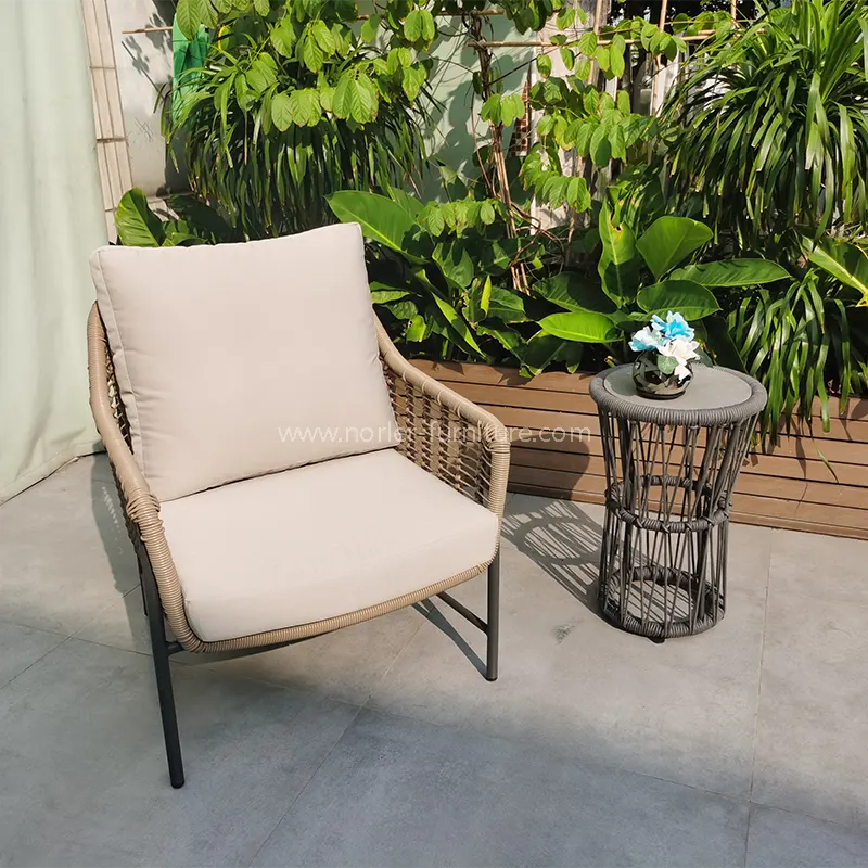 Açıq PE Rattan Bağça Balkon Cədvəl və Kafedra